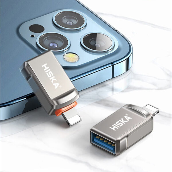 مبدل USB 3.0 OTG به لایتنینگ هیسکا مدل H1