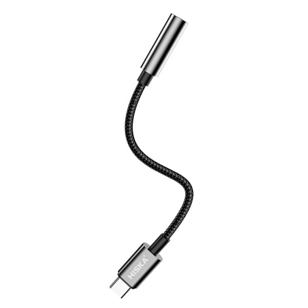 کابل تبدیل USB-C به AUX هیسکا مدل W22 طول 0.1 متر