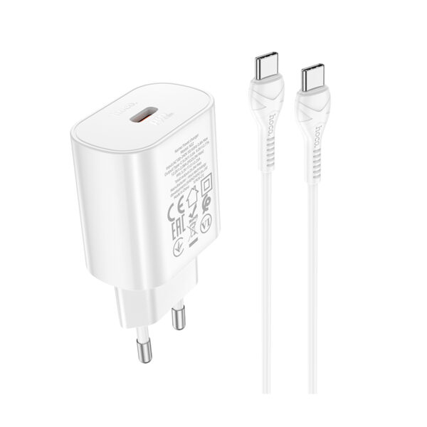 شارژر دیواری هوکو مدل N22 PD 25W به همراه کابل تبدیلUSB-C