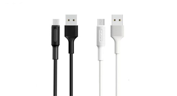 کابل تبدیل USB به MICRO USB بروفون مدل BX1 طول 1 متر