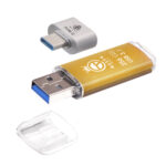 فلش مموری کوئین تک مدل QUICK USB3.1 CPLUSظرفیت 256 گیگابایت به همراه مبدل USB-C