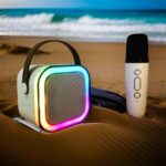 اسپیکر بلوتوثی قابل حمل مدل K12 دو میکروفون - Image 6