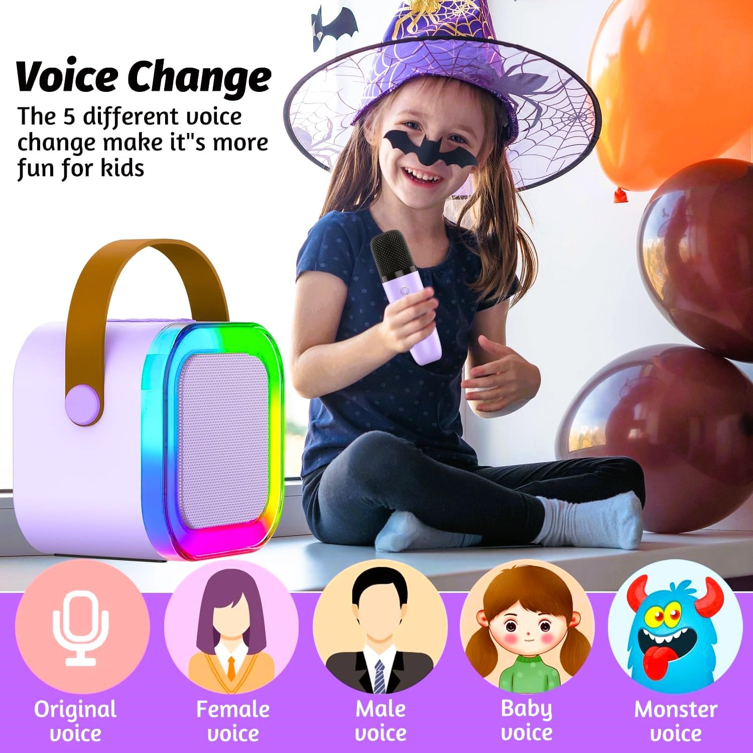 71+DMdZwT5L._SL1500_ اسپیکر بلوتوثی قابل حمل مدل K12 دو میکروفون - Image 7