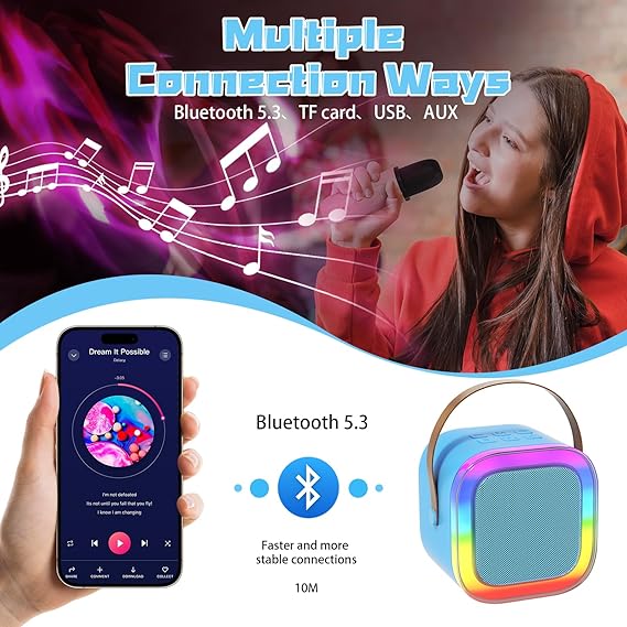 81uwQb3WqOL._AC_SX569_ اسپیکر بلوتوثی قابل حمل مدل K12 دو میکروفون - Image 8