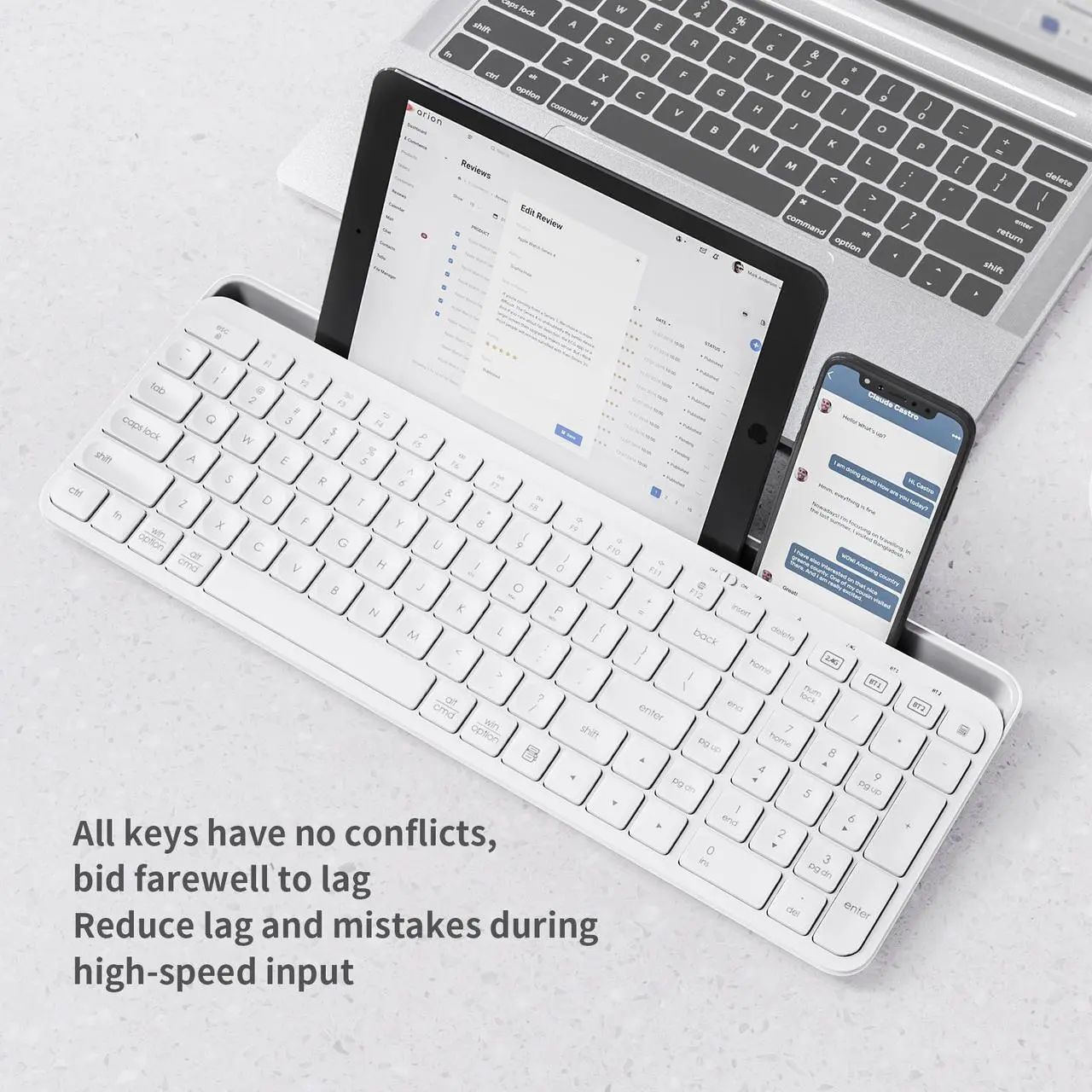 AWEJS220106jC2Dn کیبورد بی سیم هیسکا مدل HX-KE255 - Image 7