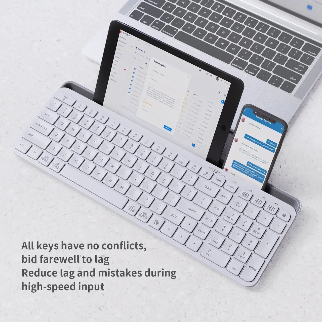 AWEKS220303ryXJd کیبورد بی سیم هیسکا مدل HX-KE255 - Image 11