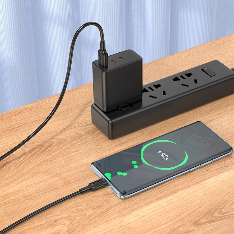 BOROFONE_CABLE_BX111_TYPE-C-_1M_3A-7 کابل شارژ USB-A به USB-C بروفون مدل BX111 - Image 1