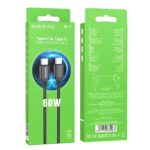 کابل شارژ 60 وات USB-C به USB-C بروفون مدل BX87 - Image 5